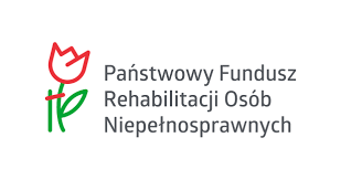Grafika przedstawia logo Państwowego Funduszu Rehabilitacji Osób Niepełnosprawnych 