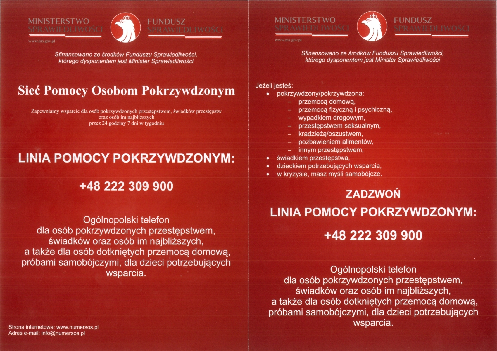 Linia Pomocy Pokrzywdzonym - Powiatowe Centrum Pomocy Rodzinie w Sztumie